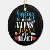 Verzuring in Mijn veinen Christelijke RN verpleegs Keramisch Ornament (Links)