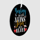 Verzuring in Mijn veinen Christelijke RN verpleegs Ornament (voorkant)