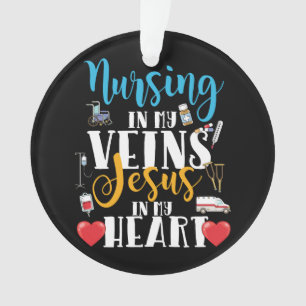 Verzuring in Mijn veinen Christelijke RN verpleegs Ornament