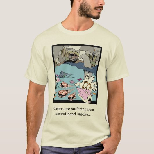 verzuring van de oceaan t-shirt (Voorkant)
