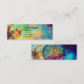 VERZWAKING IN HET blauwgroen PLANT VAN DE NACHT / Mini Visitekaartje (Voorkant / Achterkant)