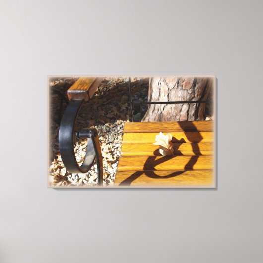 Verzwakkeren in de herfstzon canvas afdruk (Voorkant)
