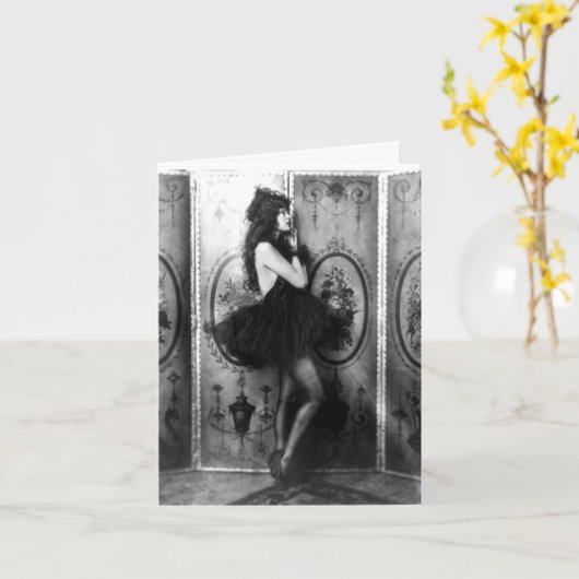 verzwakte danser kaart (Gele Bloem)