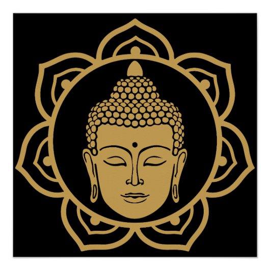 Vesak Boeddha Boeddha Purnima Boeddha dag Perfect Poster (Voorkant)