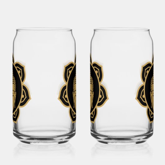 Vesak Buddha Blikvorm Glas (Links)