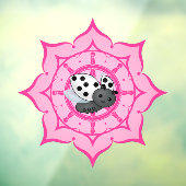 Vesak Buddha Ladybug Raamsticker (Vel 3)