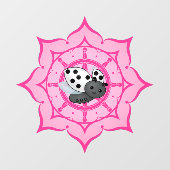 Vesak Buddha Ladybug Raamsticker (Vel)