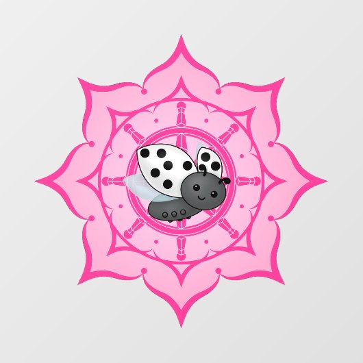 Vesak Buddha Ladybug Raamsticker (Vel)
