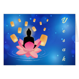 Vesak dag Boeddha op Lotus lantaarn Vaisakha
