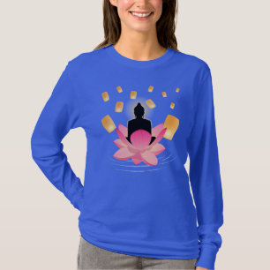 Vesak dag Boeddha op Lotus lantaarn Vaisakha T-shirt