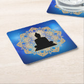 Vesakdag Boeddha en Mandala Vaisakha Purnima Kartonnen Onderzetters (Schuin)