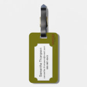 Vesalius: Skelet Systeem Bagagelabel (Achterkant verticaal)