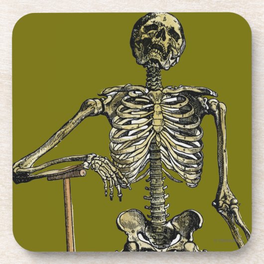 Vesalius: Skeletspierstelsel- en Drankjes Onderzetter (Voorkant)