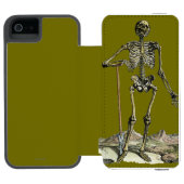 Vesalius: Skeletspierstelsel- en Incipio iPhone Portemonnee Hoesje (Agenda Open)