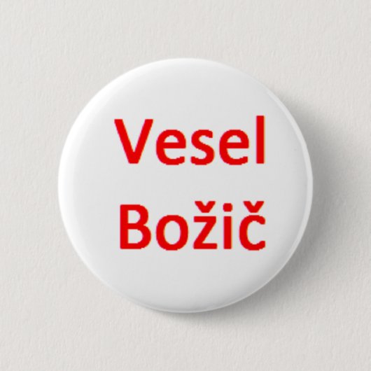 vesel bozic2 ronde button 5,7 cm (Voorkant)