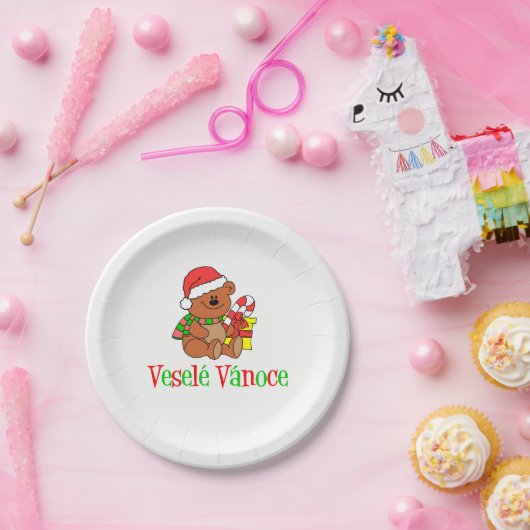 Vesele Vanoce Czech Beer Borden Papieren Bordje (Feest)
