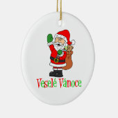 Vesele Vanoce Czech Kerstkerstkerstkerstkerstkerst Keramisch Ornament (Rechts)