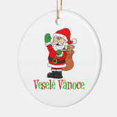 Vesele Vanoce Czech Kerstkerstkerstkerstkerstkerst Keramisch Ornament (Links)