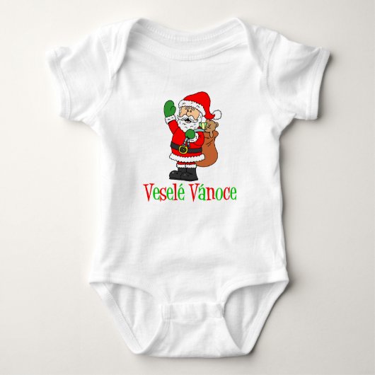 Vesele Vanoce Czech Kerstkerstkerstkerstkerstkerst Romper (Voorkant)