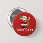 Vesele Vanoce Czech Kerstkerstkerstkerstkerstkerst Ronde Button 5,7 Cm (Voorkant /achterkant)