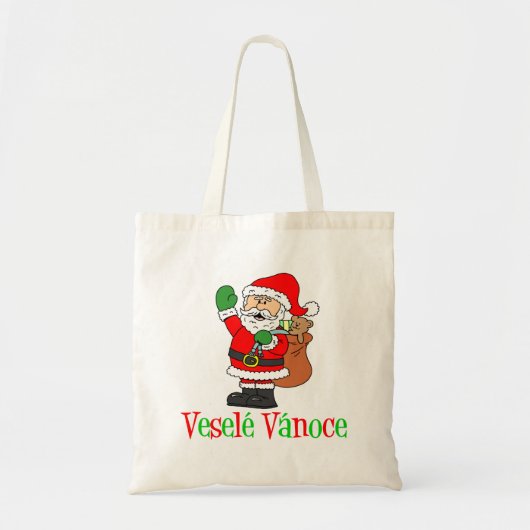 Vesele Vanoce Czech Kerstkerstkerstkerstkerstkerst Tote Bag (Voorkant)