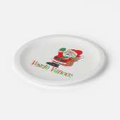 Vesele Vanoce Tsjechische Kerstman Borden Papieren Bordje (Gekanteld)