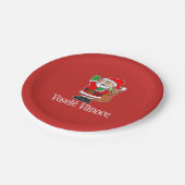 Vesele Vanoce, Tsjechische kerstman (RED) Papieren Bordje (Gekanteld)