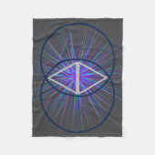 Vesica Pisces with Starburst Flee Fleece Deken (Voorkant)