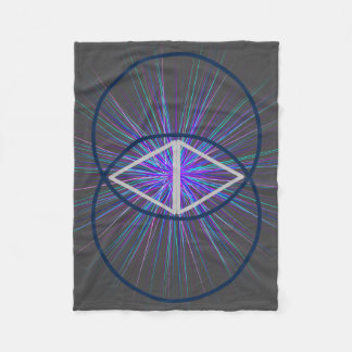 Vesica Pisces with Starburst Flee Fleece Deken