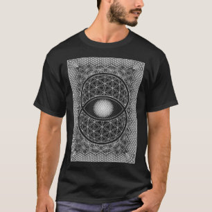 Vesica Piscis Heilige Geometrie Bohemien Derde Oog T-shirt