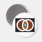 Vesica Piscis Hourglass Nebula Magneet (Voorkant / Achterkant)