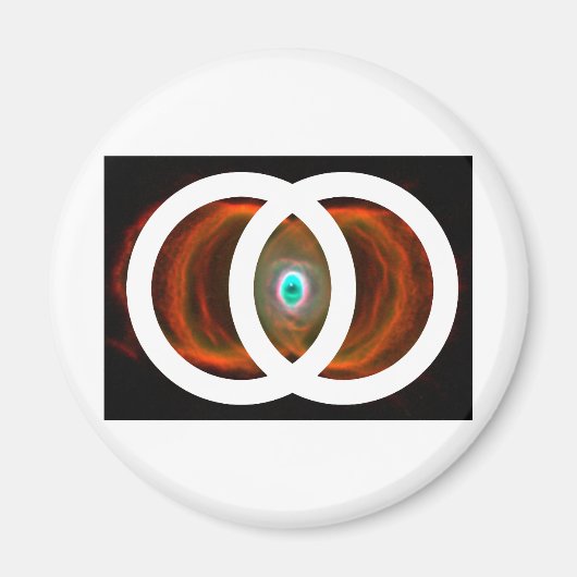 Vesica Piscis Hourglass Nebula Magneet (Voorkant)