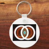 Vesica Piscis Hourglass Nebula Sleutelhanger (Voorkant)