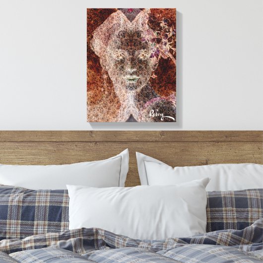 Vesica Venus door Rofey Canvas Afdruk (Insitu (Slaapkamer))