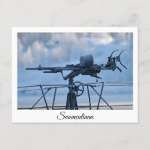 Vesikko-onderzeeër in het Suomenlinna-briefkaart