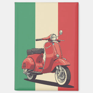 Vespa Italiaanse vlag Magneet