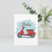 Vespa Italië Briefkaart (Staand voorkant)