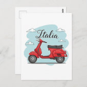 Vespa Italy Briefkaart (Voorkant / Achterkant)