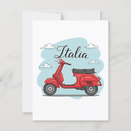 Vespa Italy Briefkaart
