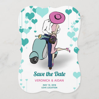 Vespa Koppel Sla de datum op Save The Date