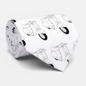 VESPA LINE ART (stropdas) Stropdas (Opgerold)