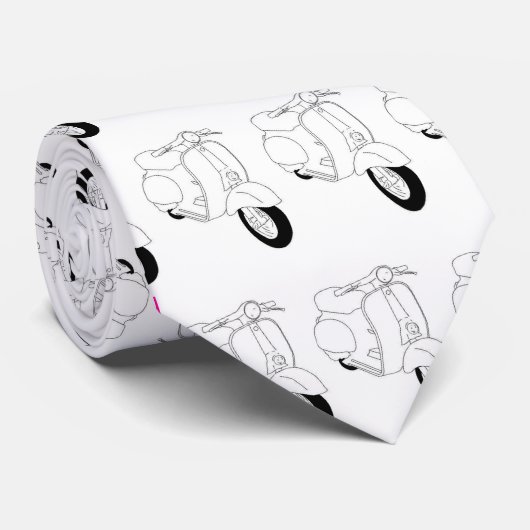 VESPA LINE ART (stropdas) Stropdas (Opgerold)