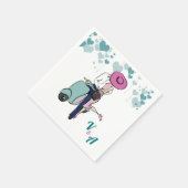 Vespa paar tafel instelling Servetten (Hoek)