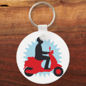 Vespa-scooter Sleutelhanger (Voorkant)