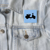 Vespa Vierkante Button 5,1 Cm (In situ)