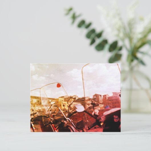 Vespas in Florence Briefkaart (Staand voorkant)