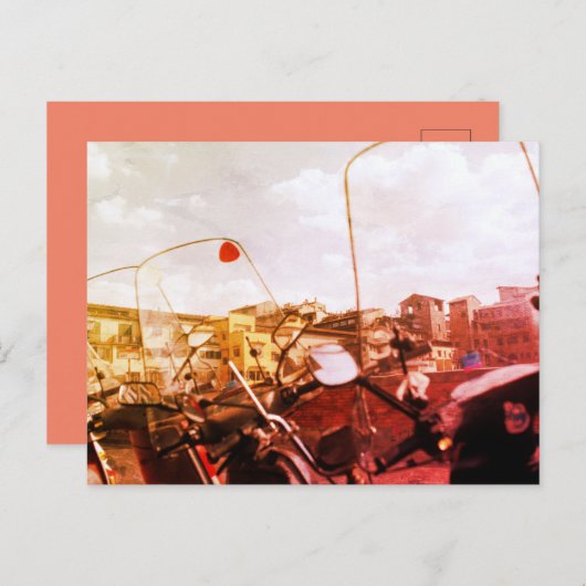 Vespas in Florence Briefkaart (Voorkant / Achterkant)