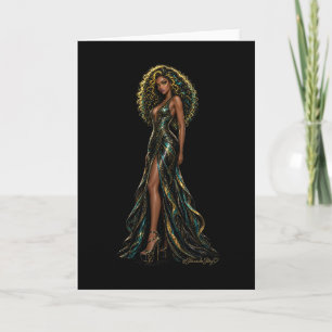 Vespera Kane Couture Gouden Werveljurk Kaart