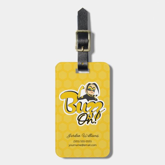 Vesperie | Buzz On! Bagagelabel (Voorkant verticaal)