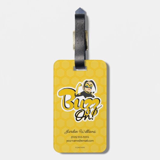 Vesperie | Buzz On! Bagagelabel (Achterkant verticaal)